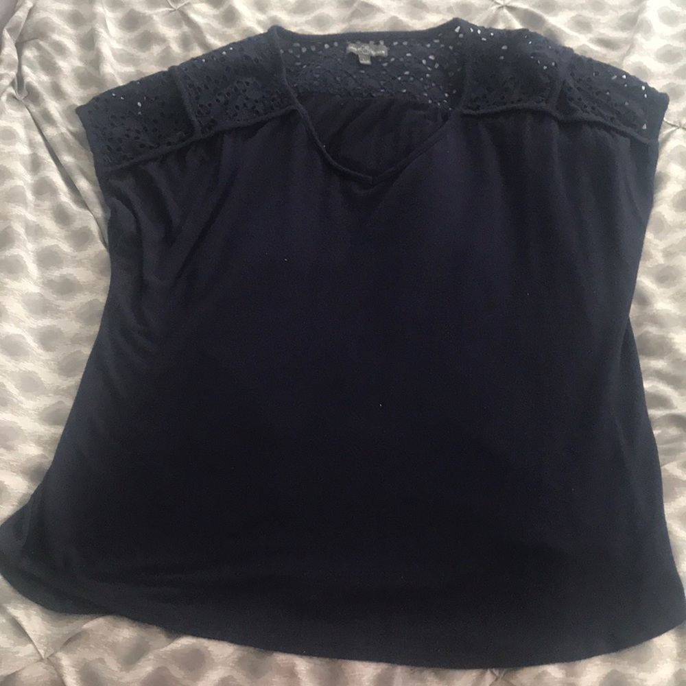 Market & Spruce Navy Top